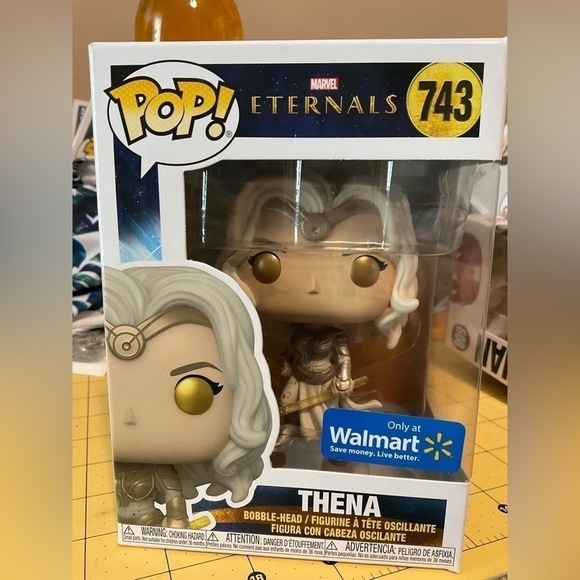 Funko Pop Marvel Eternals Thena #743 Walmart Exclusive - Picture 1 of 2